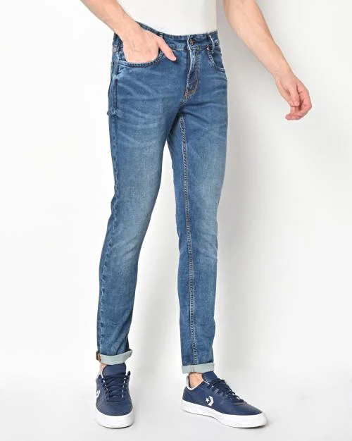 Buy Skinny Fit MidWash Jeans Online at Best Prices in India JioMart.