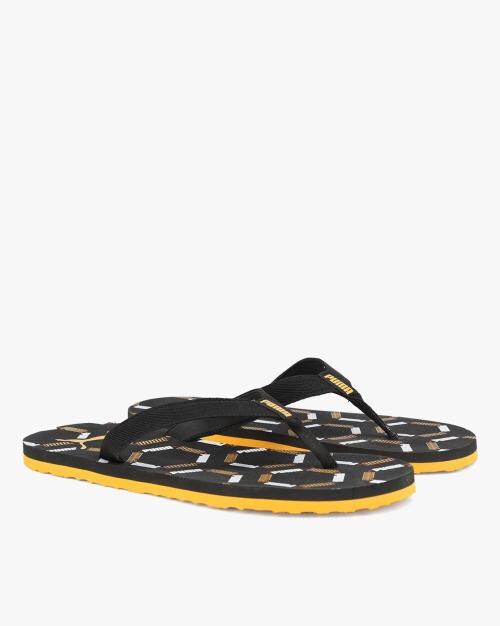 Printed Thong-Strap Comfy Sandals