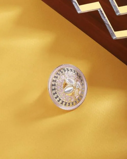 Stone Embellished Adjustable Ring