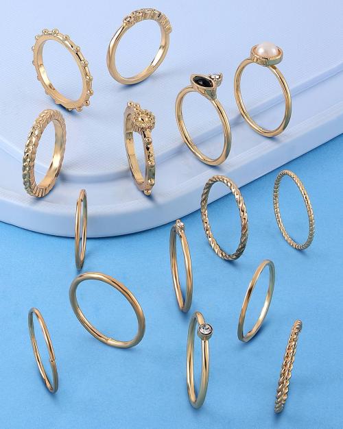 Set of 15 Stackable Rings