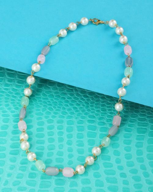 Pearl Beaded Short Necklace
