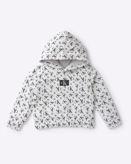Hoodie with Logo Monogram Grid