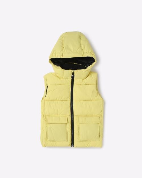 Iridescent Badge Puffer Vest