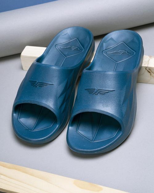 Women Logo Embossed Slides