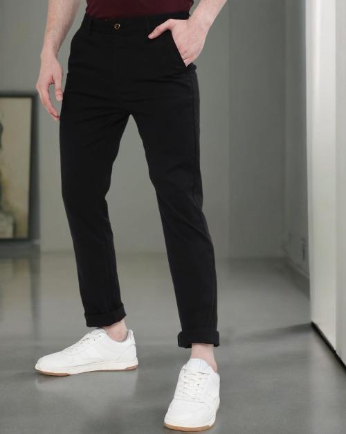 Jackson Skinny Fit Low-Rise Flat-Front Chinos