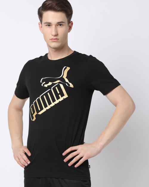 Regular Fit Ess+ Big Logo Foil Sportstyle Core Crew-Neck T-Shirt