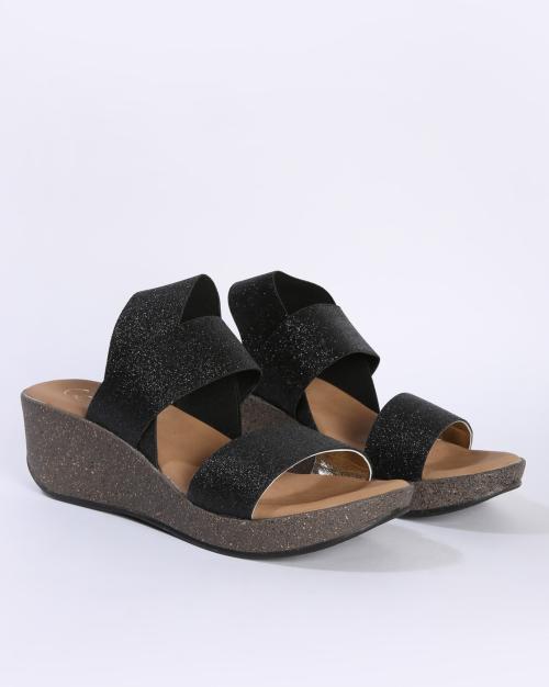 Dual-Strap Wedges with Slingback