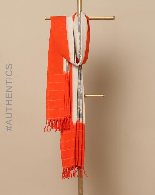 Handloom Pochampally Woven Ikat Cotton Dupatta