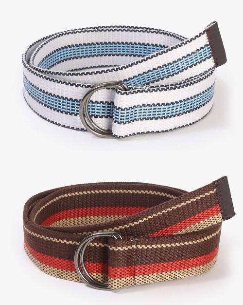 Pack of 2 Canvas Belts
