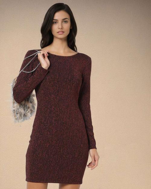 Women Metallic Bodycon Dress