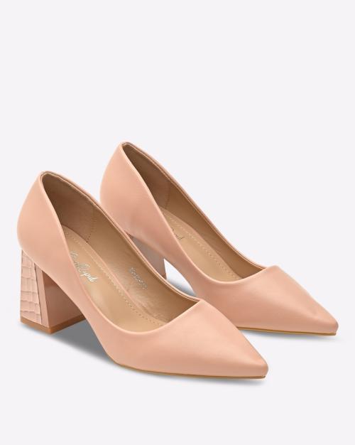 Pointed-Toe Block Heels