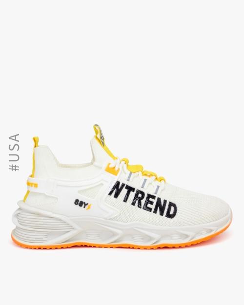 Men Panelled Lace-Up Sneakers