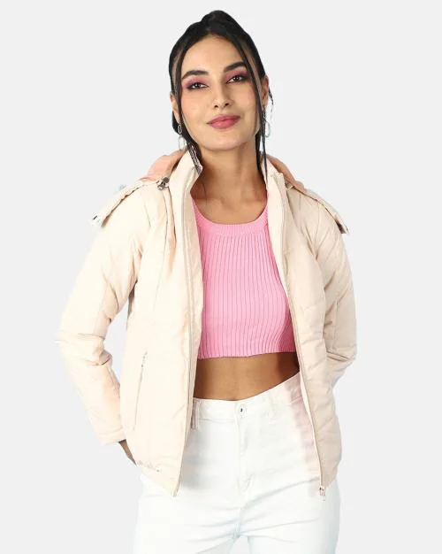 Quilted Jacket with Detachable Hood