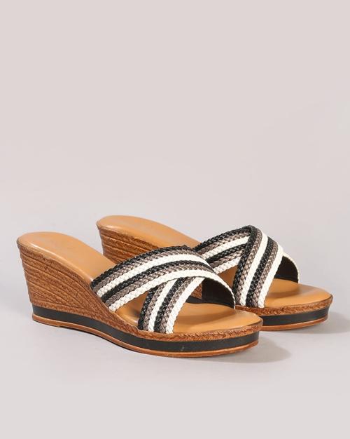 Women Criss-Cross Strap Wedges