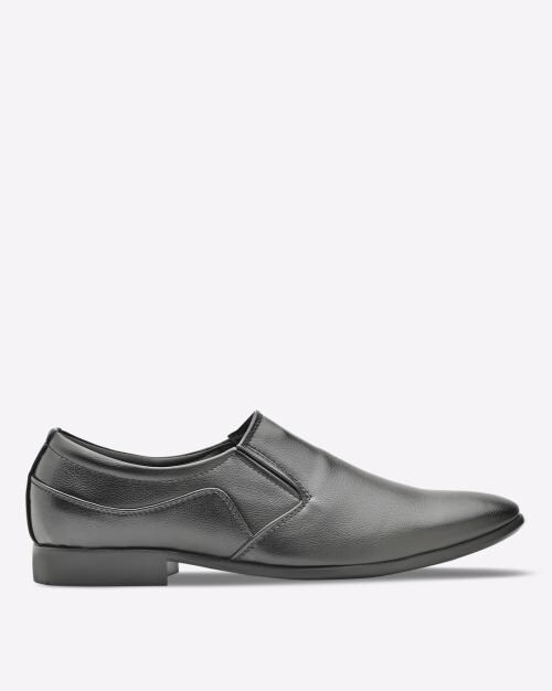 Almond-Toe Slip-On Formal Shoes