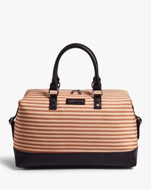 Striped Duffle Bag