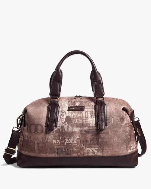 Graphic Print Duffel Bag with Detachable Strap JioMart