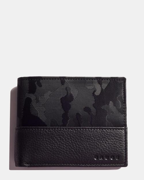 Camouflage Pattern Leather Bi-Fold Wallet