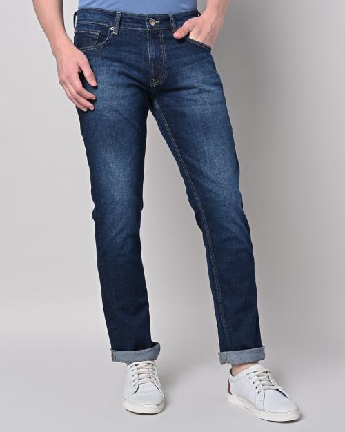 Lightly Washed Slim Fit Jeans