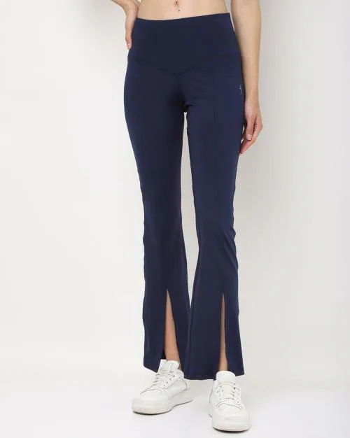 Women Bootcut Track Pants with Slits