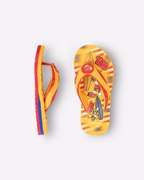 Tom & Jerry Print Thong-Strap Flip-Flops