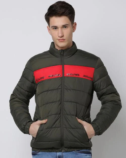 Quilted Zip-Front Puffer Jacket