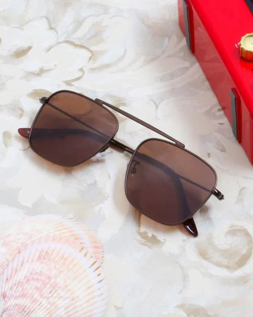 OLWIN-BRN UV-Protected Aviators