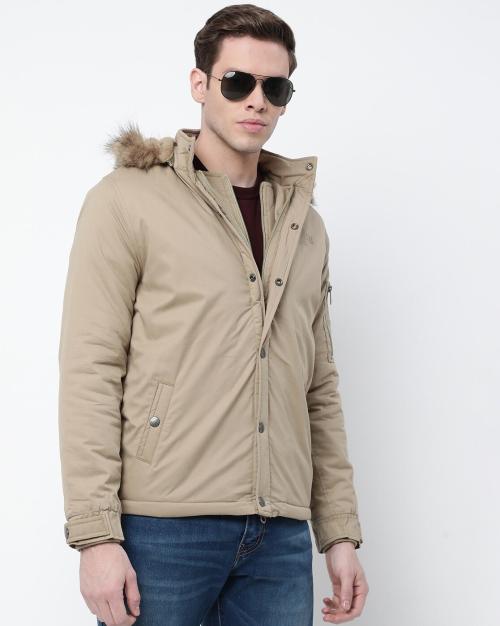 Lightweight Hooded Jacket with Utility Pocket
