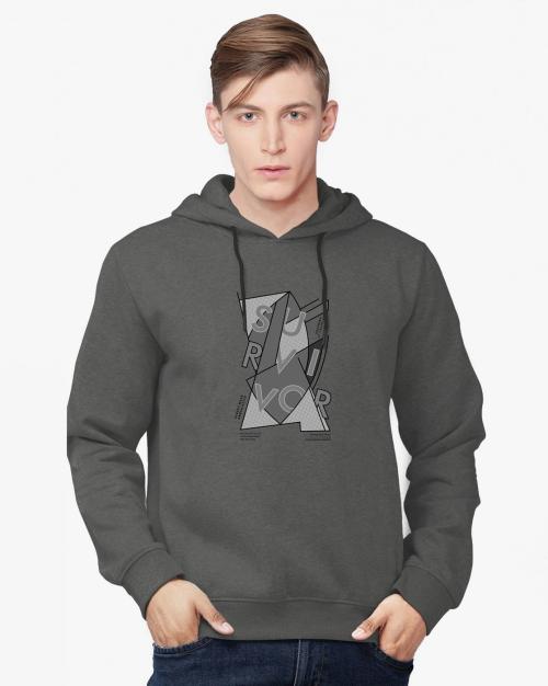 Typographic Print Hoodie