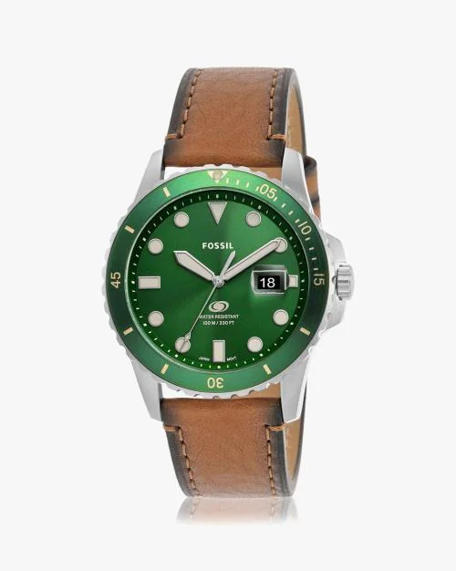 Men Analogue Watch with Leather Strap- FS5946