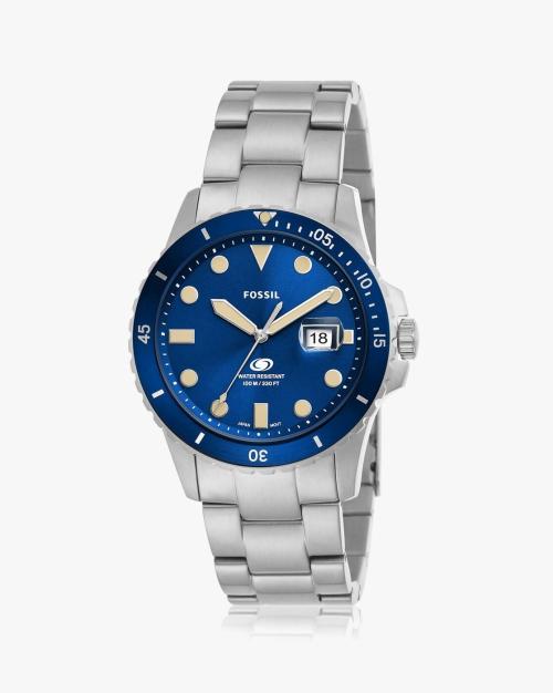 Men FS5949 Analogue Watch with Stainless Steel Strap