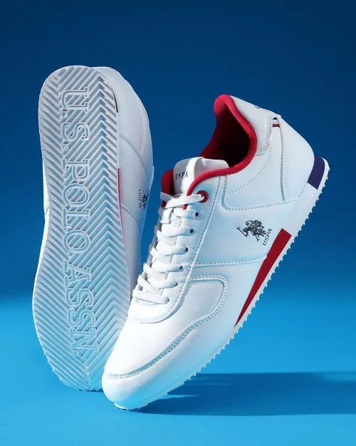 Men Mid-Top Lace-Up Sneakers