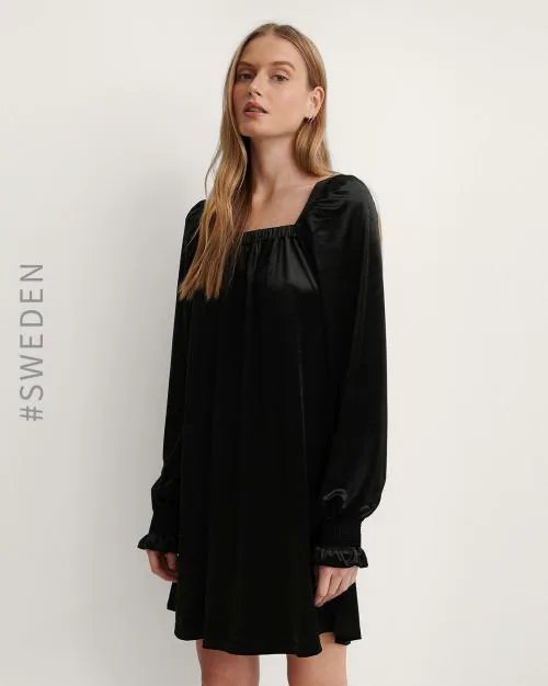 Square Neck Shift Dress