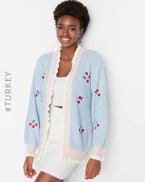 Floral Embroidered Shrug