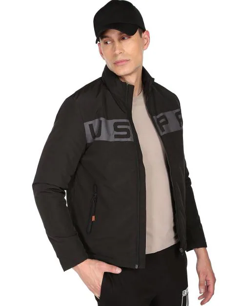 Zip-Front Bomber Jacket