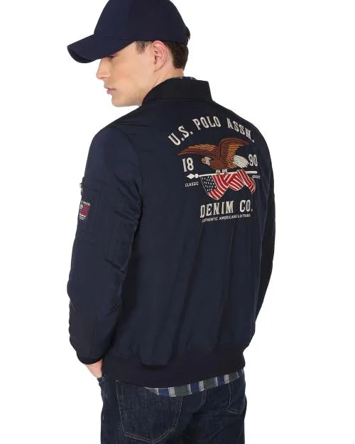 Buy Embroidered Brand Bomber Jacket Online at Best Prices in India