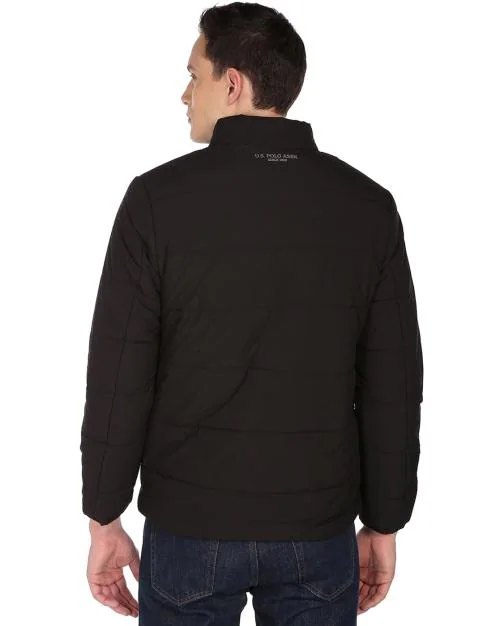 Zip-Front Puffer Jacket with Detachable Hood