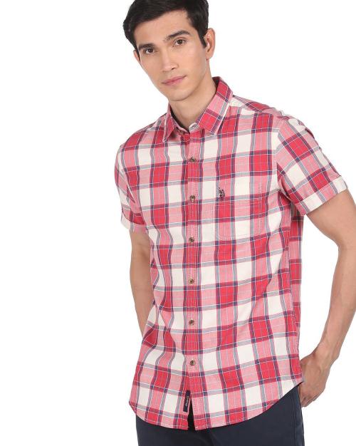 Checked Patch Pocket Shirt
