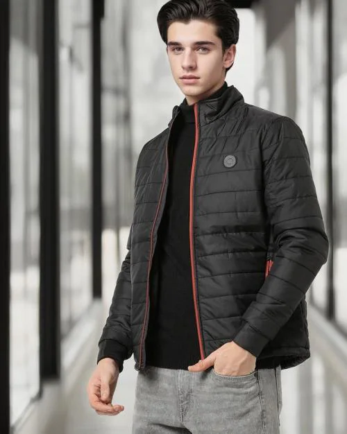 Zip-Front Puffer Jacket