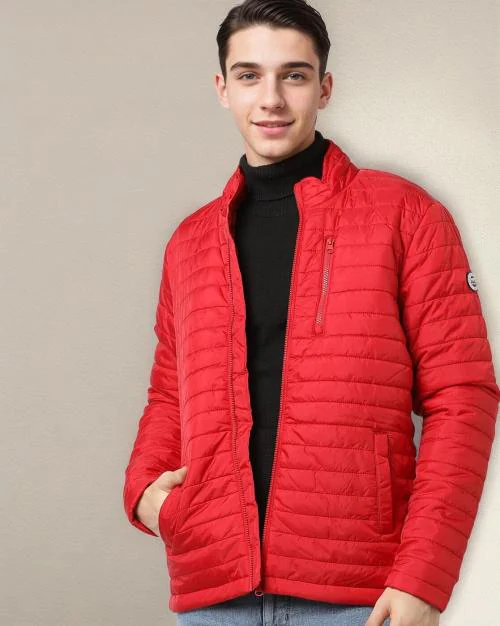 Men Quilted Regular Fit Puffer Jacket