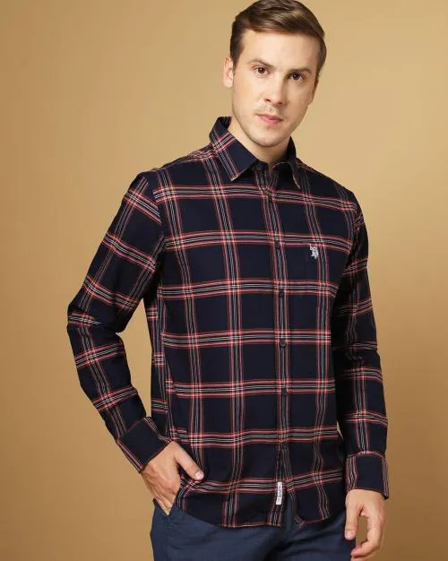 Checked Cotton Shirt