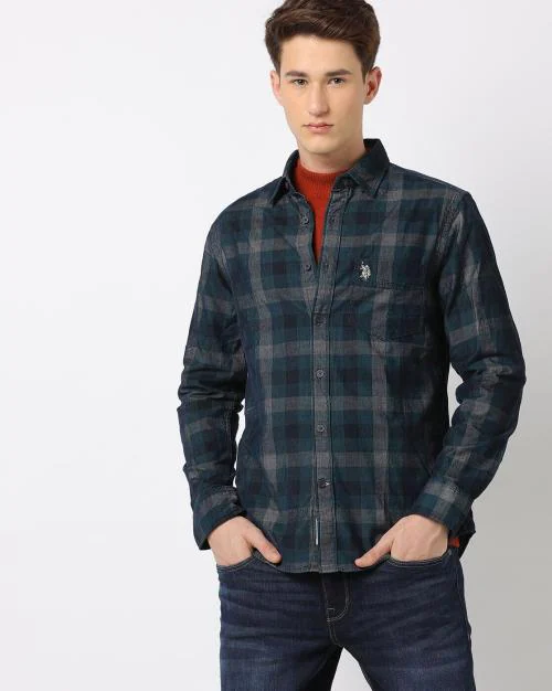 Checked Cotton Shirt