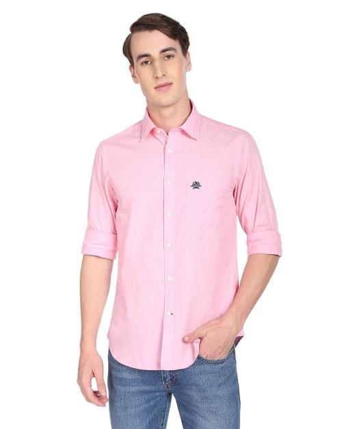 Spread Collar Patch Pocket Shirt