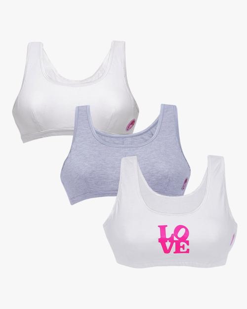 Pack of 3 Non-Wired Beginners Bras