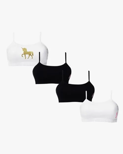 Pack of 4 Non-Wired Non-Padded Beginner's Bra