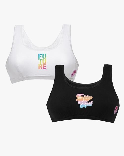 Pack of 2 Proud Printed Beginner's Sports Bra