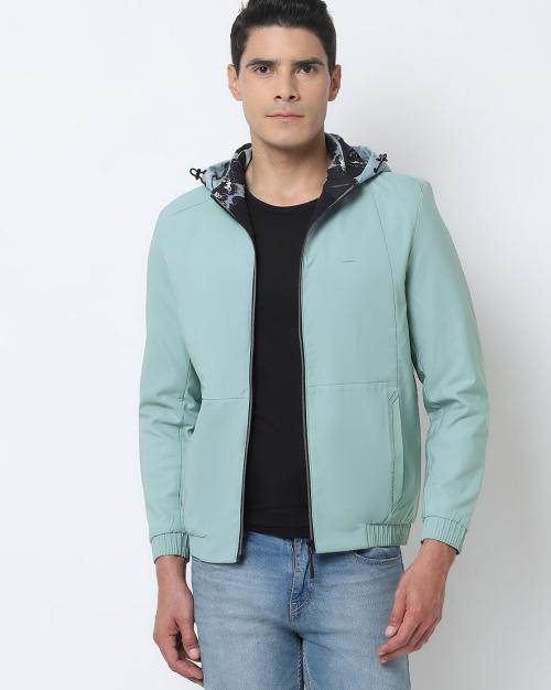 Zip-Front Hooded Jacket