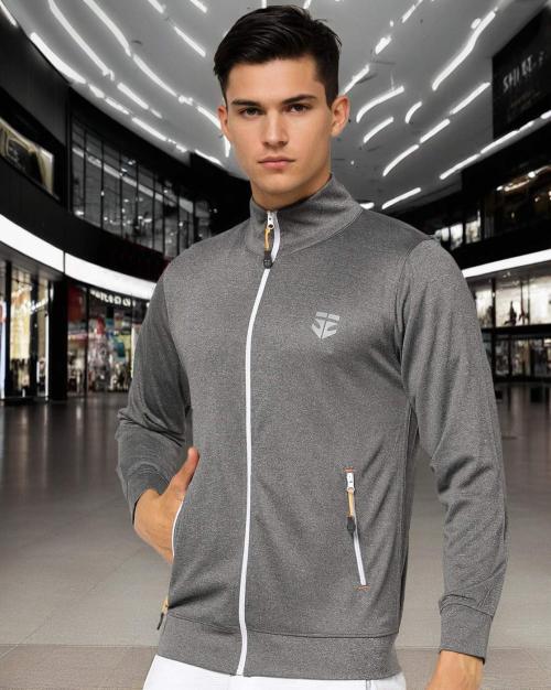 Zip-Front Track Jacket