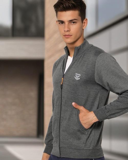 Zip-Front Track Jacket