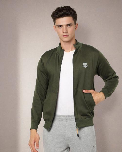 Zip-Front Track Jacket